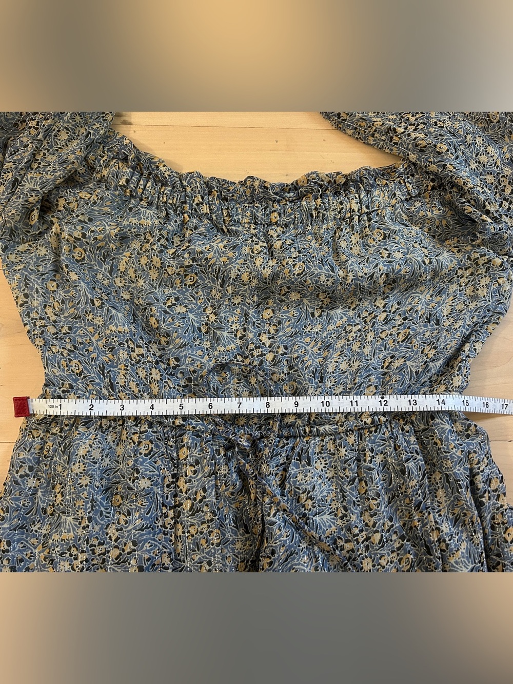 Anthropologie Kira Off-The-Shoulder Peasant Dress Size 6 - Picture 10 of 17